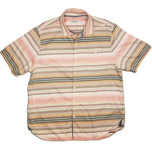 Tommy Bahama Tortola‎ Serape Shores Hawaiian Aloha Shirt Mens XL Pink